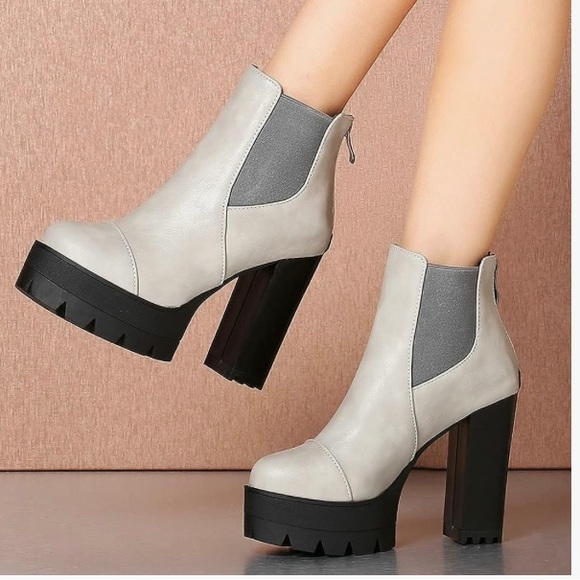 Platform Chelsea boots size 9 - Picture 1 of 7
